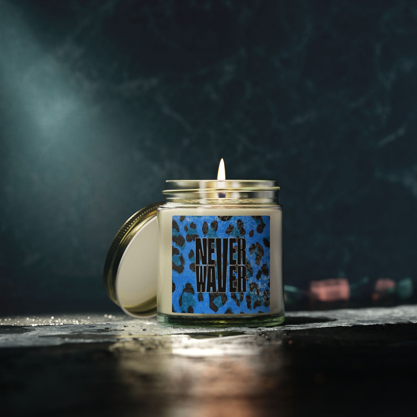 Never Waver Wild Vibes Scented Candles, Coconut Apricot Wax, Eco-Friendly Aromatherapy, Unique Home Decor, Gift for Her, Relaxation Gift