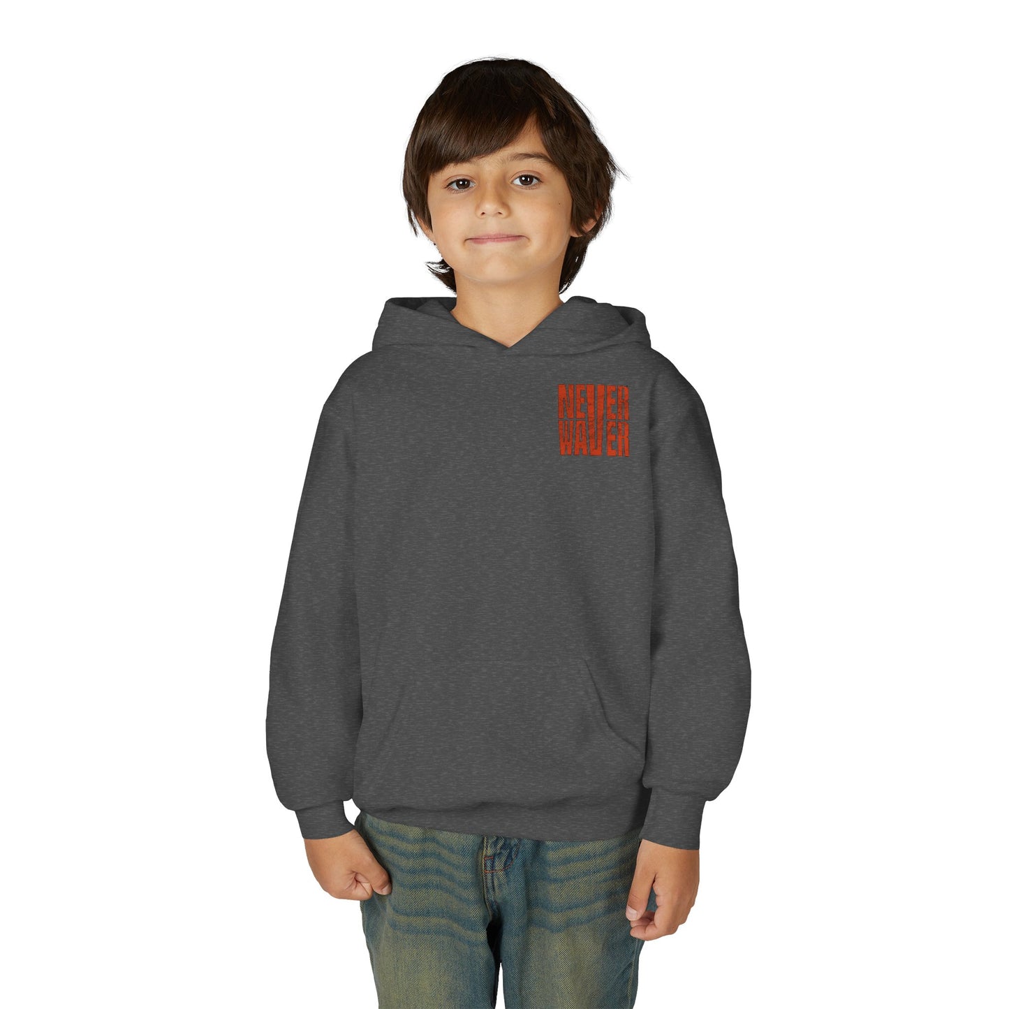 Cleveland Fans Never Waver Youth Heavy Blend Hooded Sweatshirt