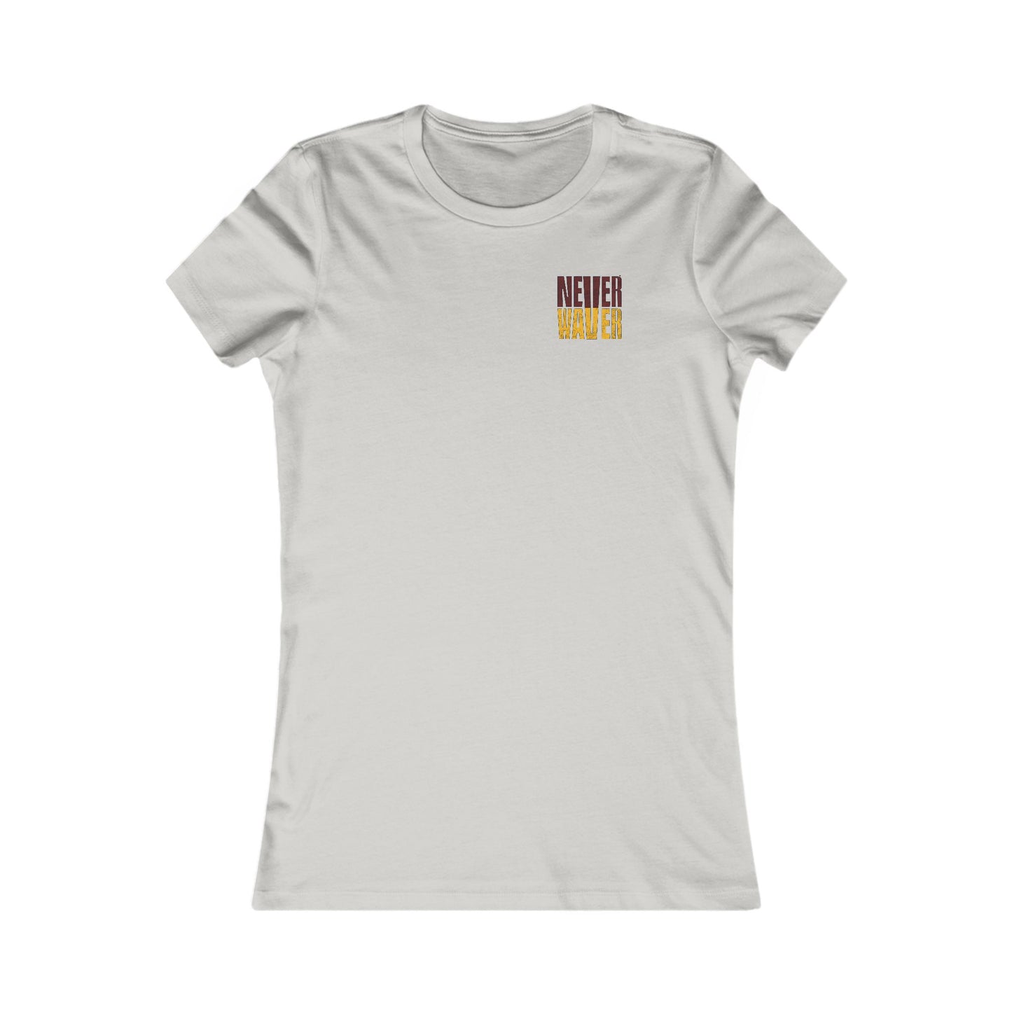 Washington Fans Never Waver W-Leopard Football Women's Favorite Tee