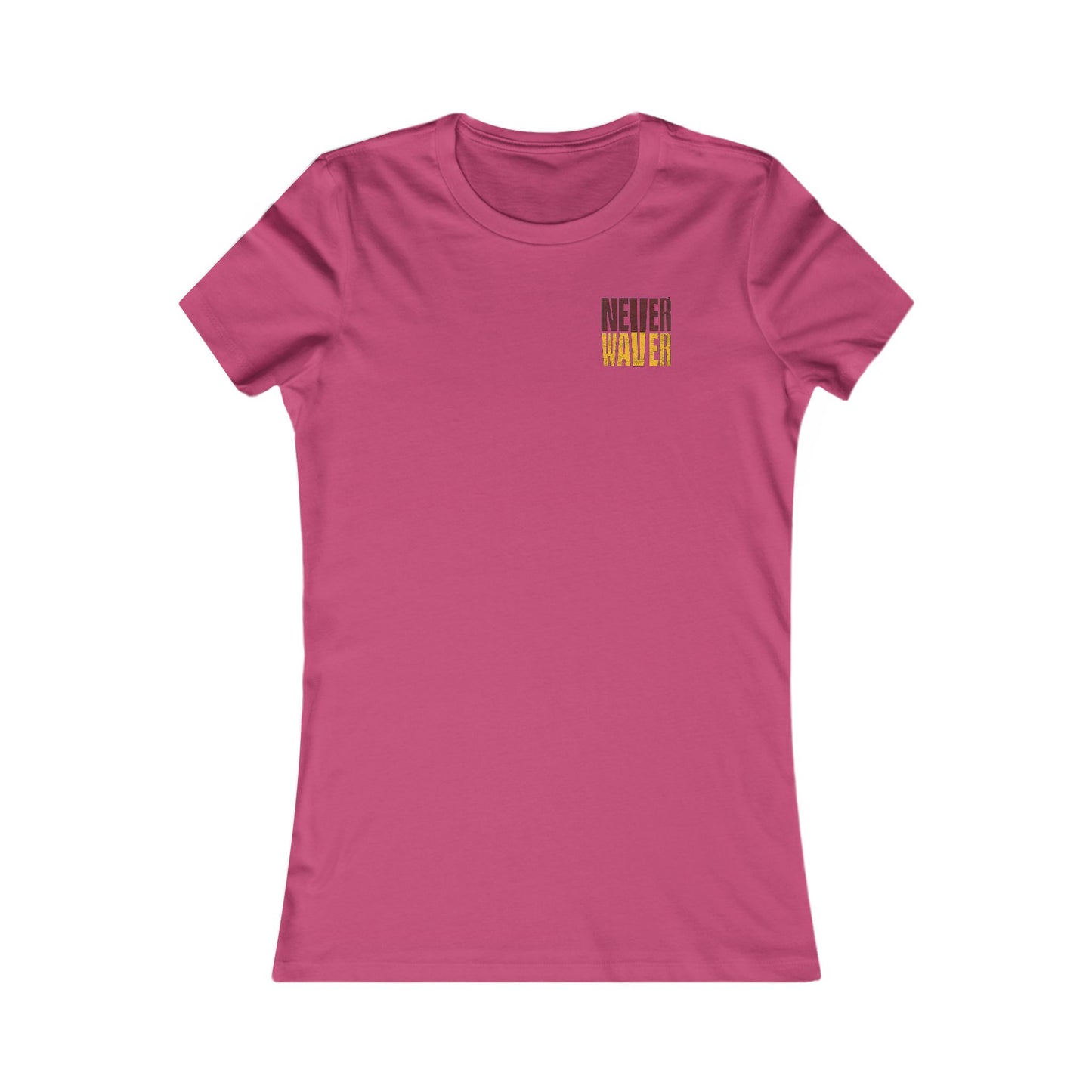Washington Fans Never Waver W-Leopard Football Women's Favorite Tee