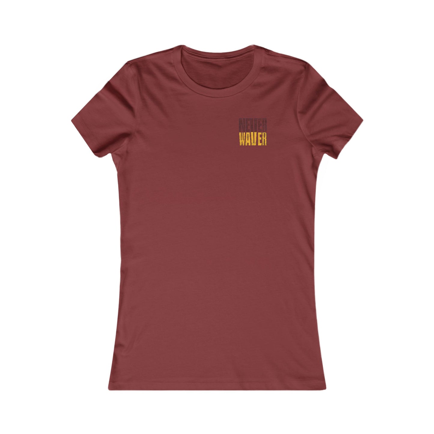 Washington Fans Never Waver W-Leopard Football Women's Favorite Tee