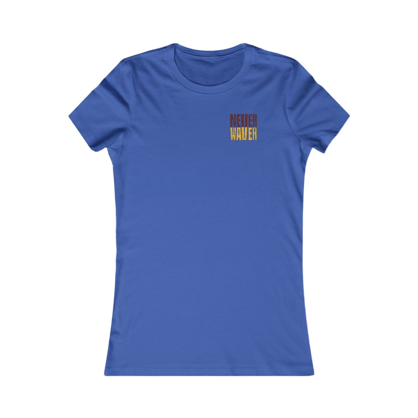 Washington Fans Never Waver W-Leopard Football Women's Favorite Tee