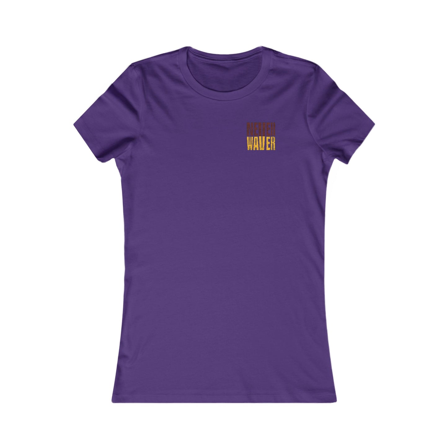 Washington Fans Never Waver W-Leopard Football Women's Favorite Tee