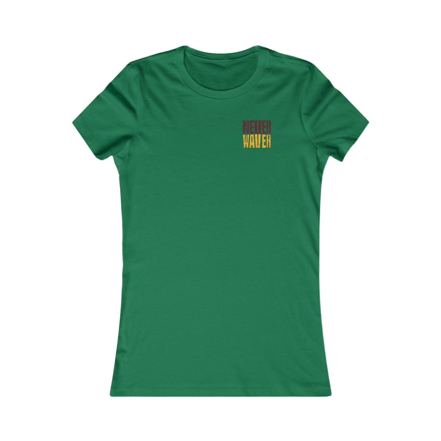 Washington Fans Never Waver W-Leopard Football Women's Favorite Tee