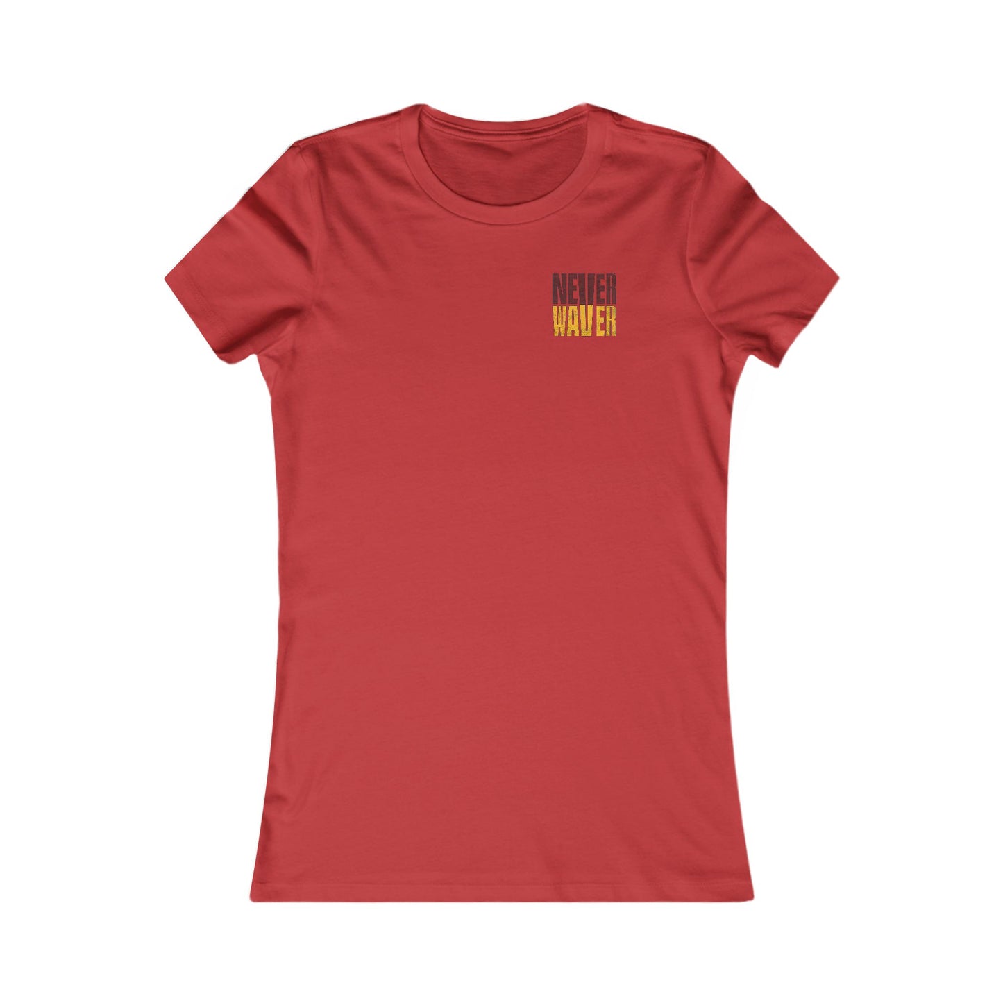Washington Fans Never Waver W-Leopard Football Women's Favorite Tee
