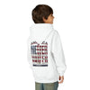 "America Never Waver " Motivational Sweatshirt Youth Heavy Blend Hoodie