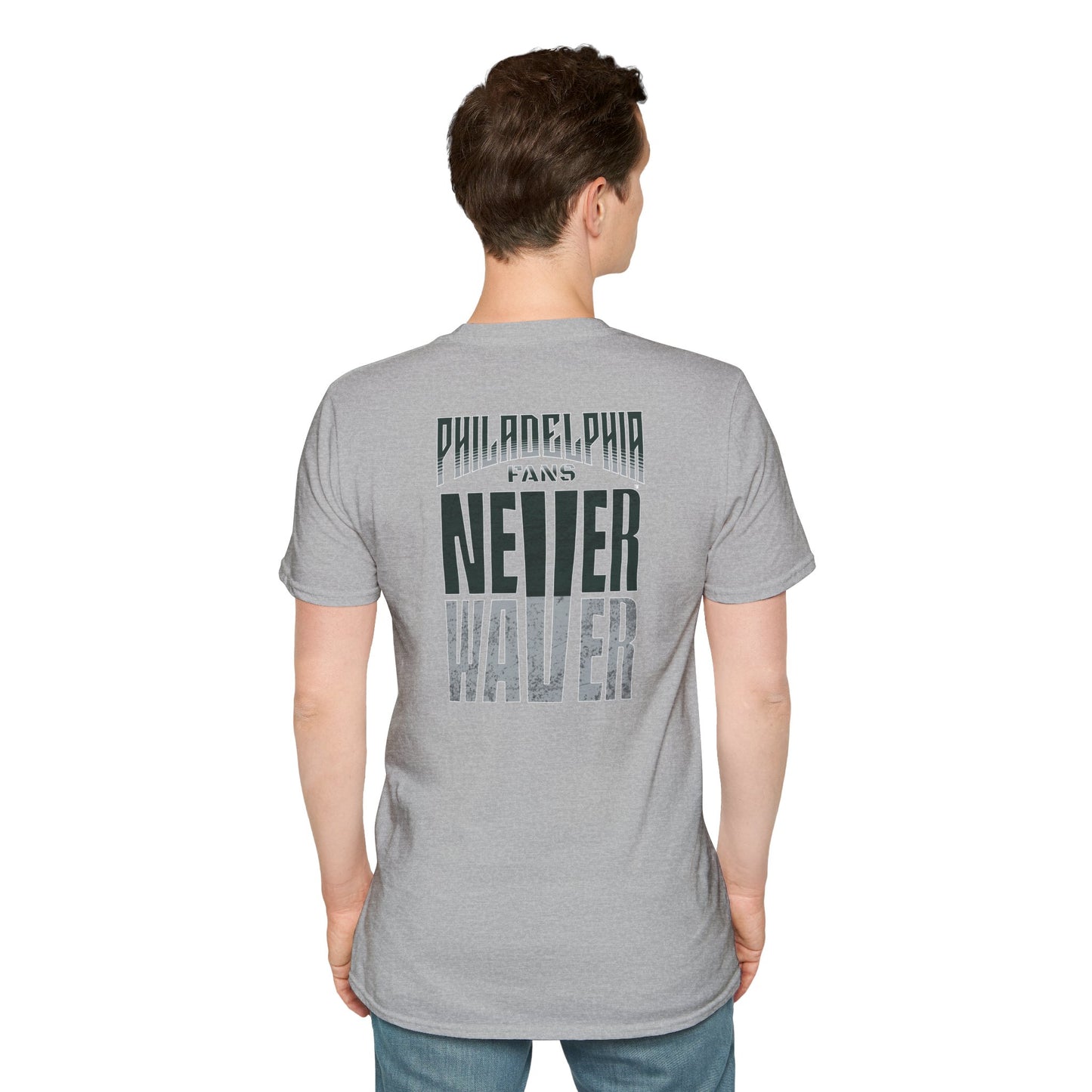 Philadelphia Fans Never Waver Unisex Softstyle T-Shirt