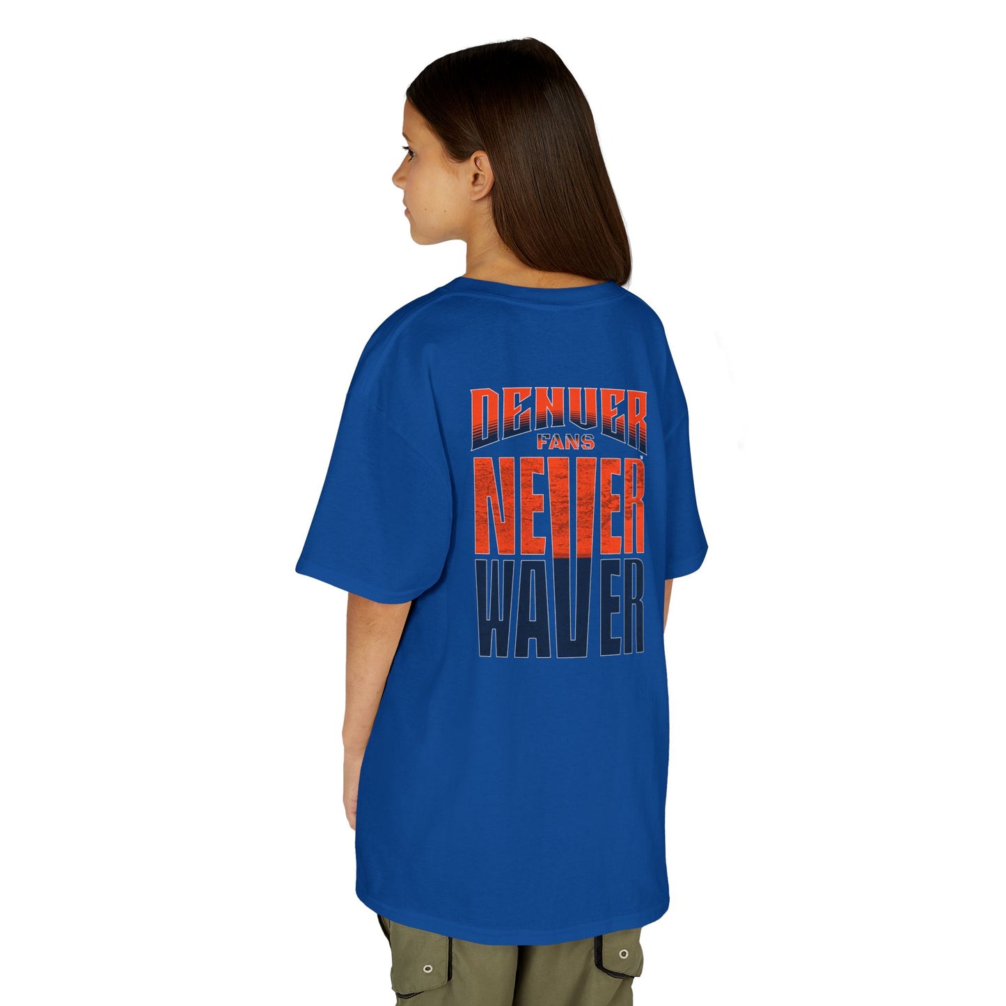 Denver Fans Never Waver Kids Heavy Cotton™ Tee