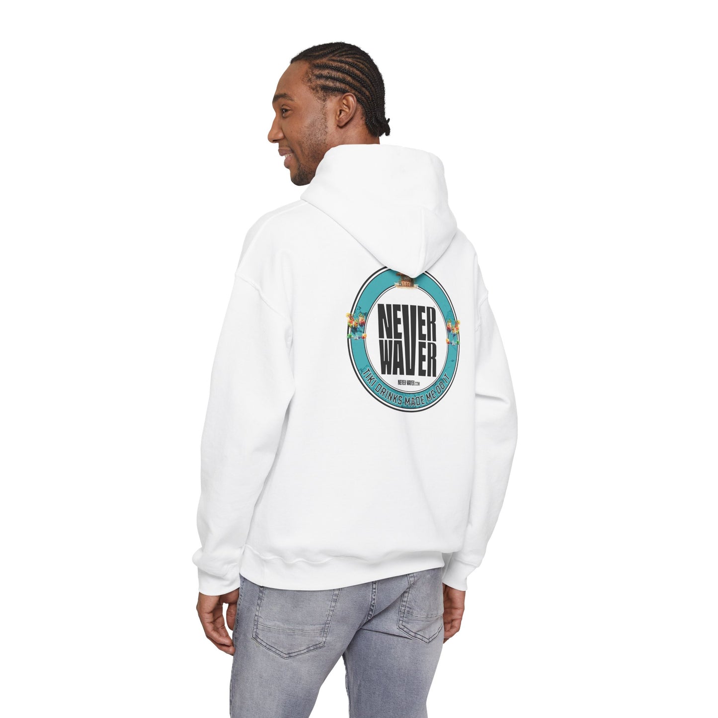 "Never Waver Tiki Drinks Made Me Do It? " Eco-Friendly Unisex Hoodie