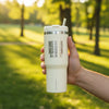 Never Waver "Earn It" 32oz Nomad Tumbler | Insulated Travel Bottle for Motivation & Outdoor Adventure