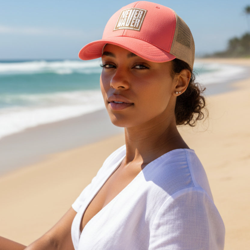 Never Waver Women's Washed Mesh-Back Cap