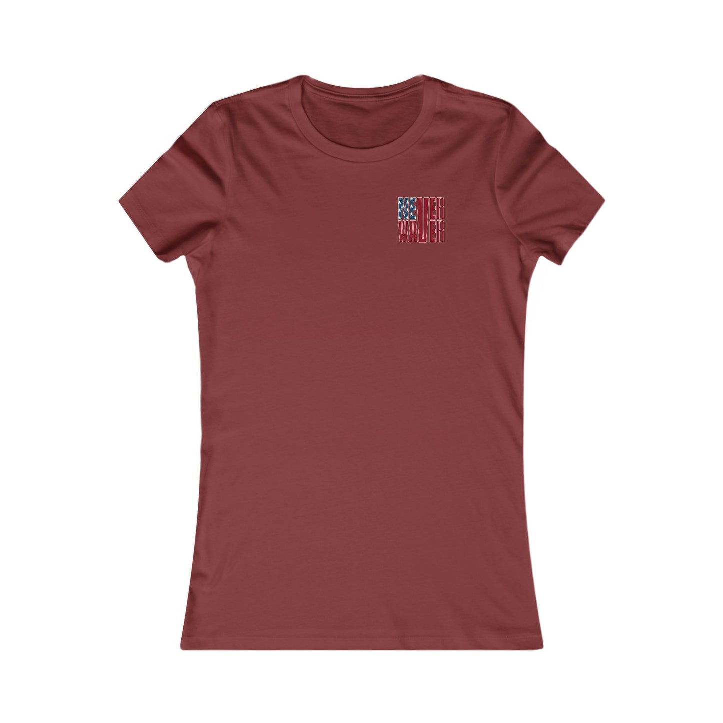 New York Fans Never Waver W-Leopard Football Women's Favorite Tee