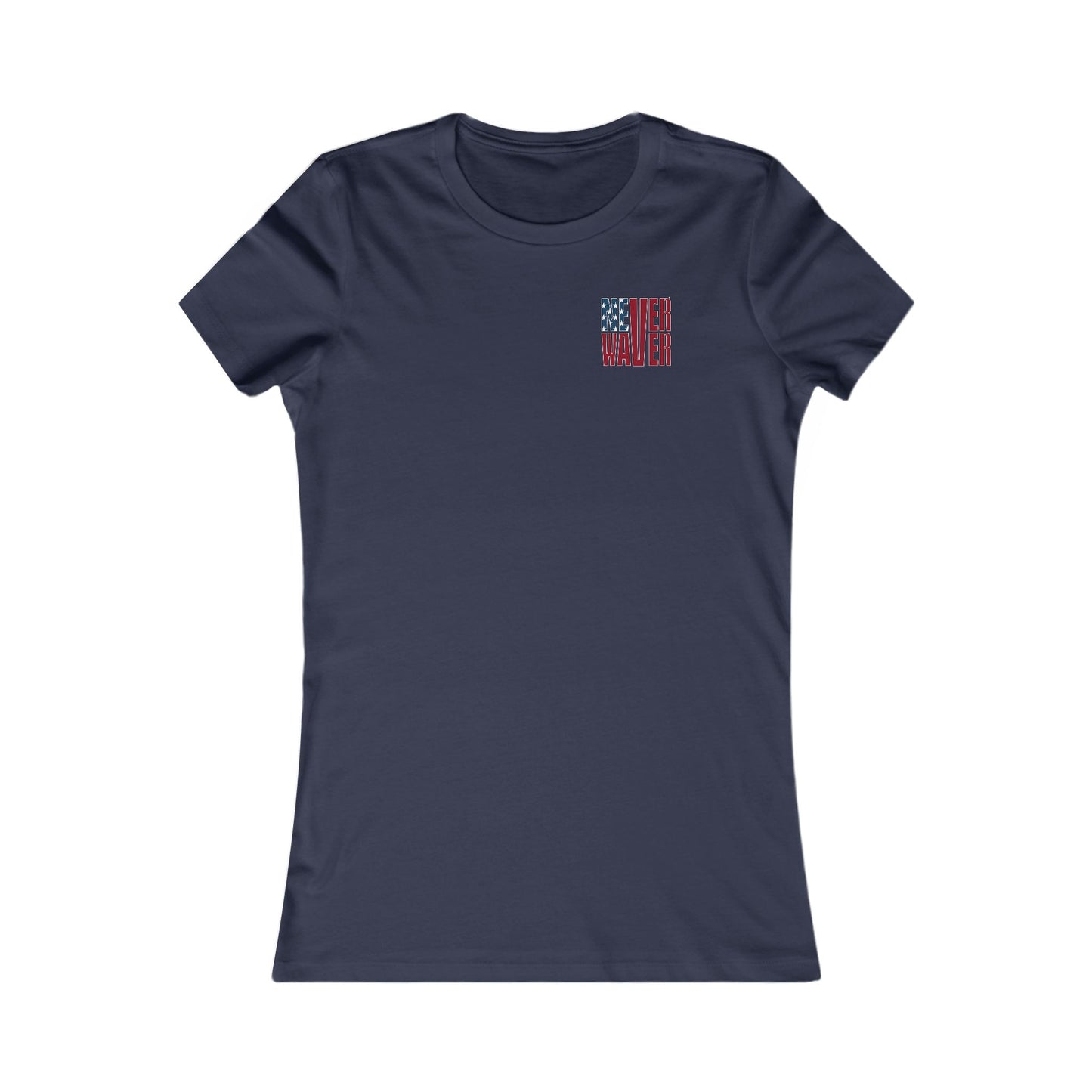 New York Fans Never Waver W-Leopard Football Women's Favorite Tee