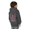 "America Never Waver " Motivational Sweatshirt Youth Heavy Blend Hoodie