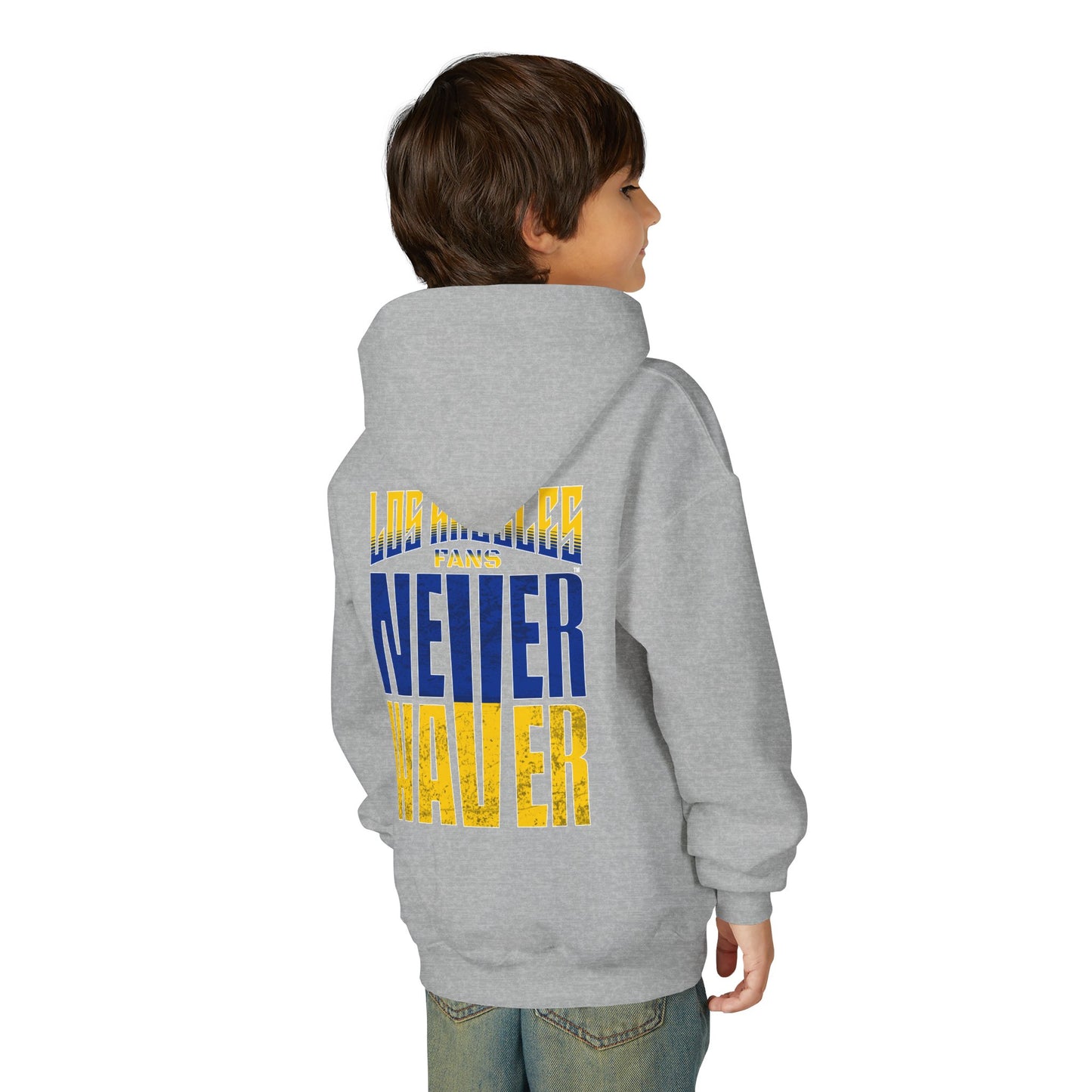 Los Angeles  Fans Never Waver Youth Heavy Blend Hooded Sweatshirt