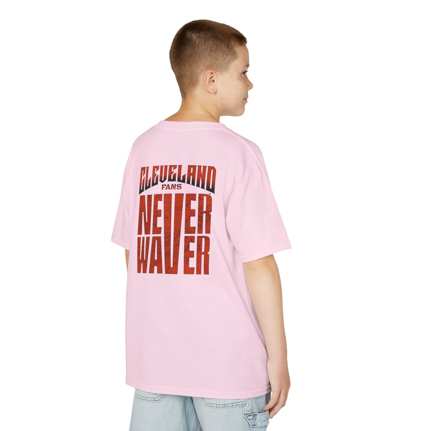 Cleveland Fans Never Waver Kids Heavy Cotton™ Tee