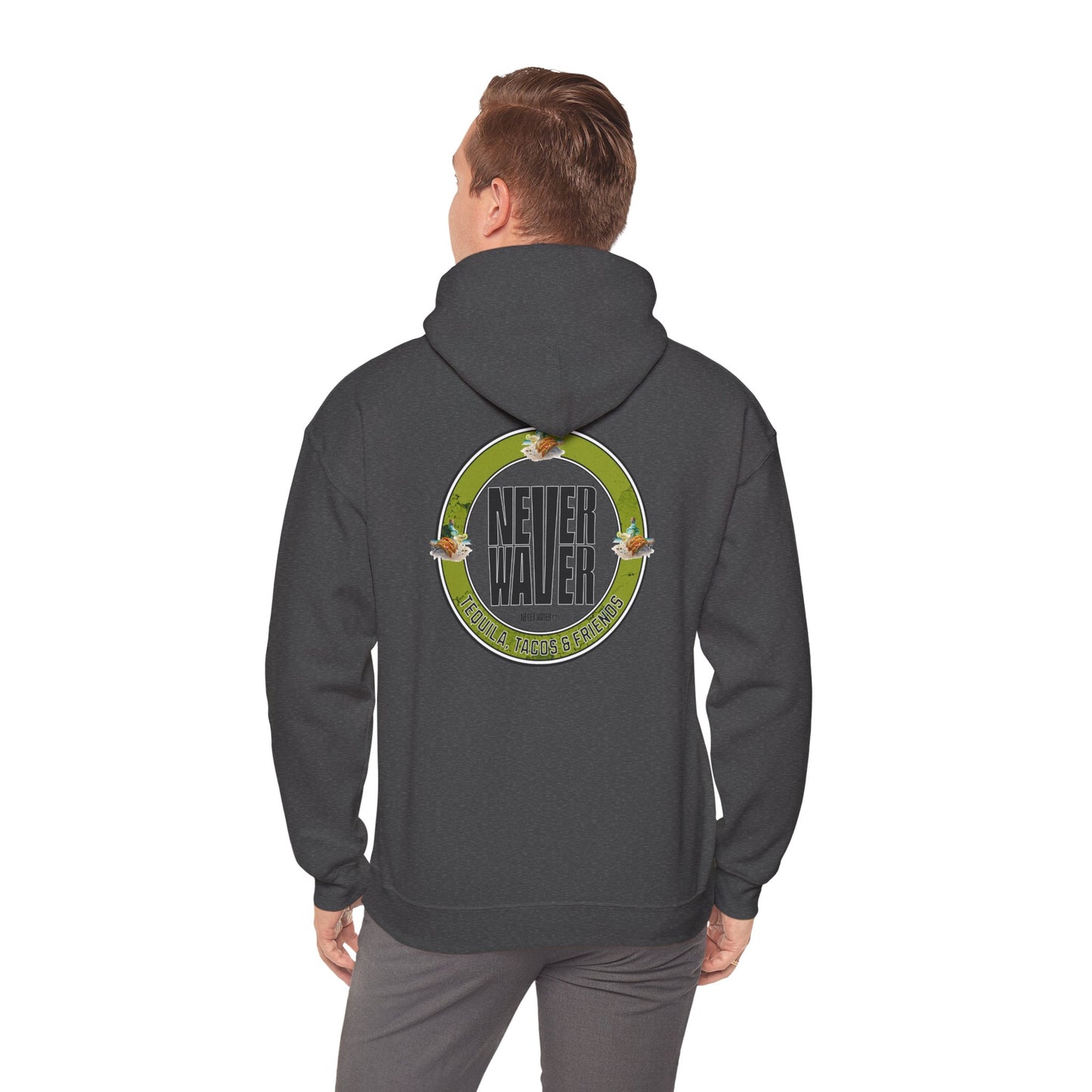 Eco-Friendly Unisex Hoodie: "Never Waver Tequila, Tacos, And Friends"