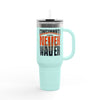 Cincinnati Fans Never Waver W-Leopard Football Insulated Travel Mug, 40oz