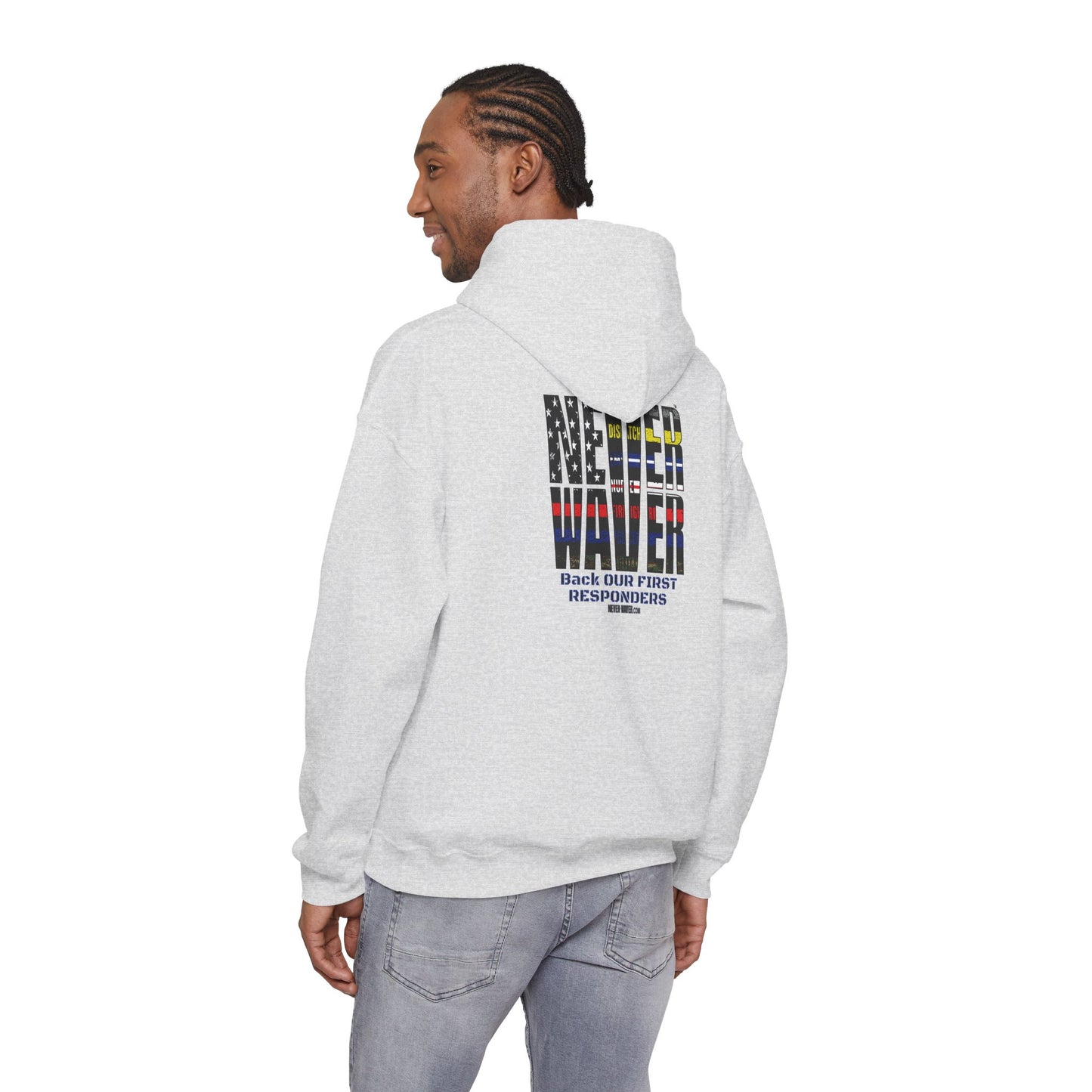 Never Waver Always Back Our First Responders Hoodie