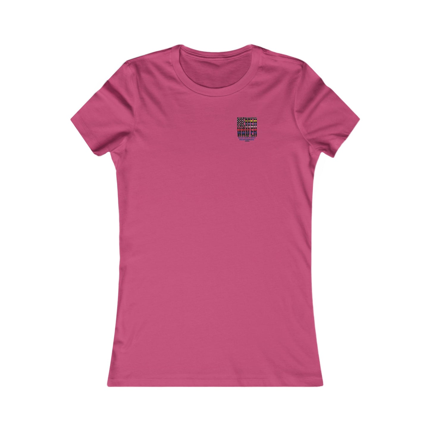 Never Waver Back Our First Responders Women's T-Shirt