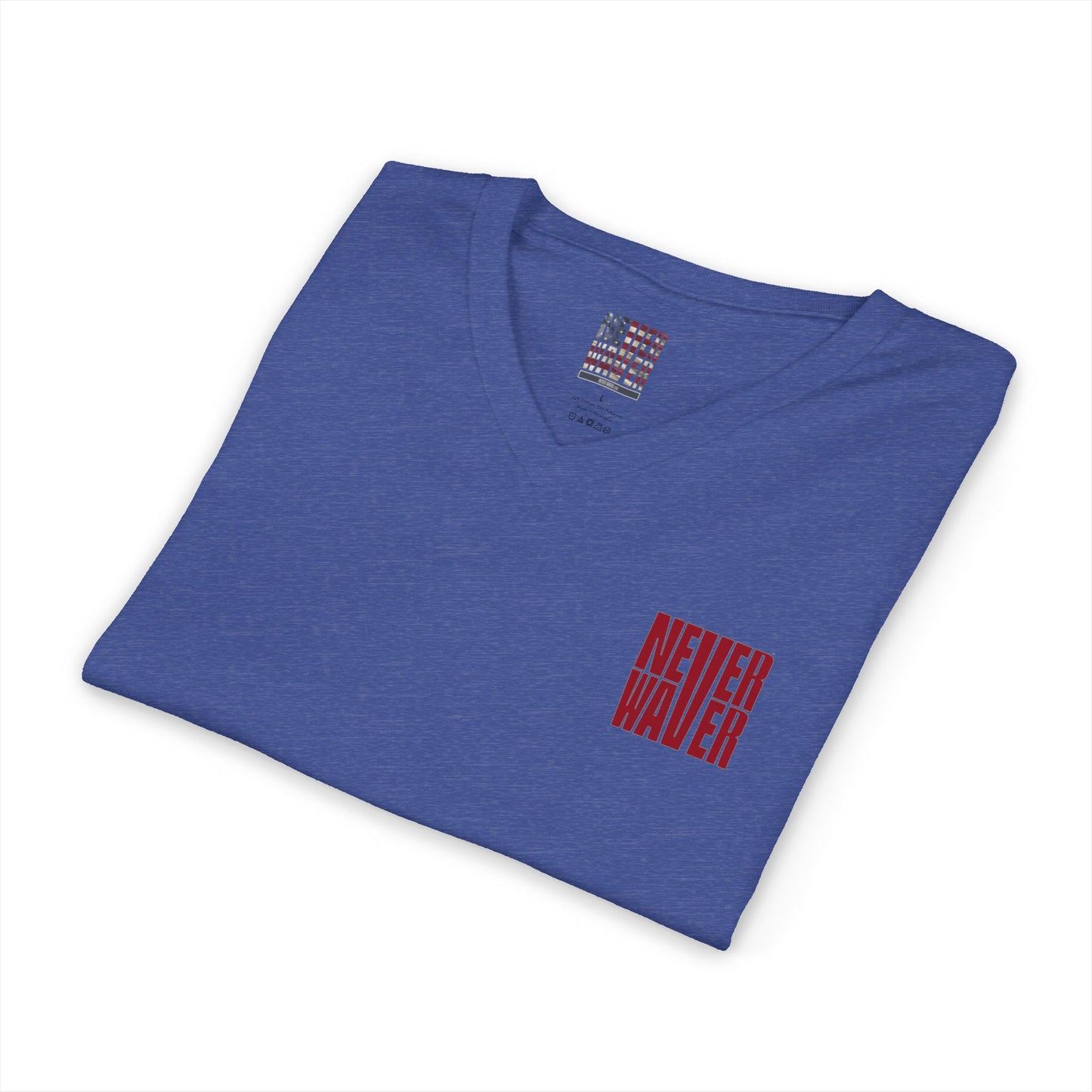 Never Waver Dream Believe Achieve Motivational V-Neck Tee