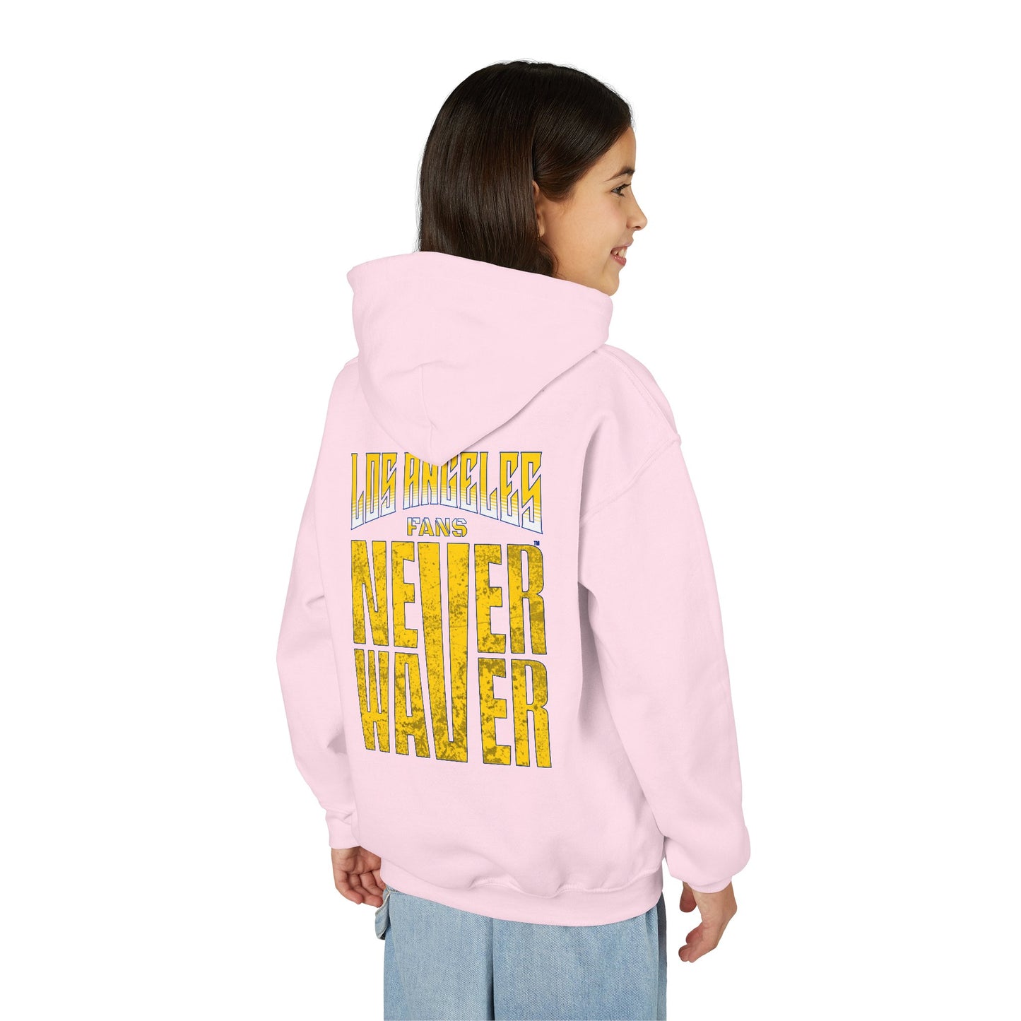 Los Angeles  Fans Never Waver Youth Heavy Blend Hooded Sweatshirt