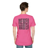 Never Waver” Jesus a bold, eye-catching design that reflects a steadfast faith and confidence in Christ. Unisex Soft style T-Shirt