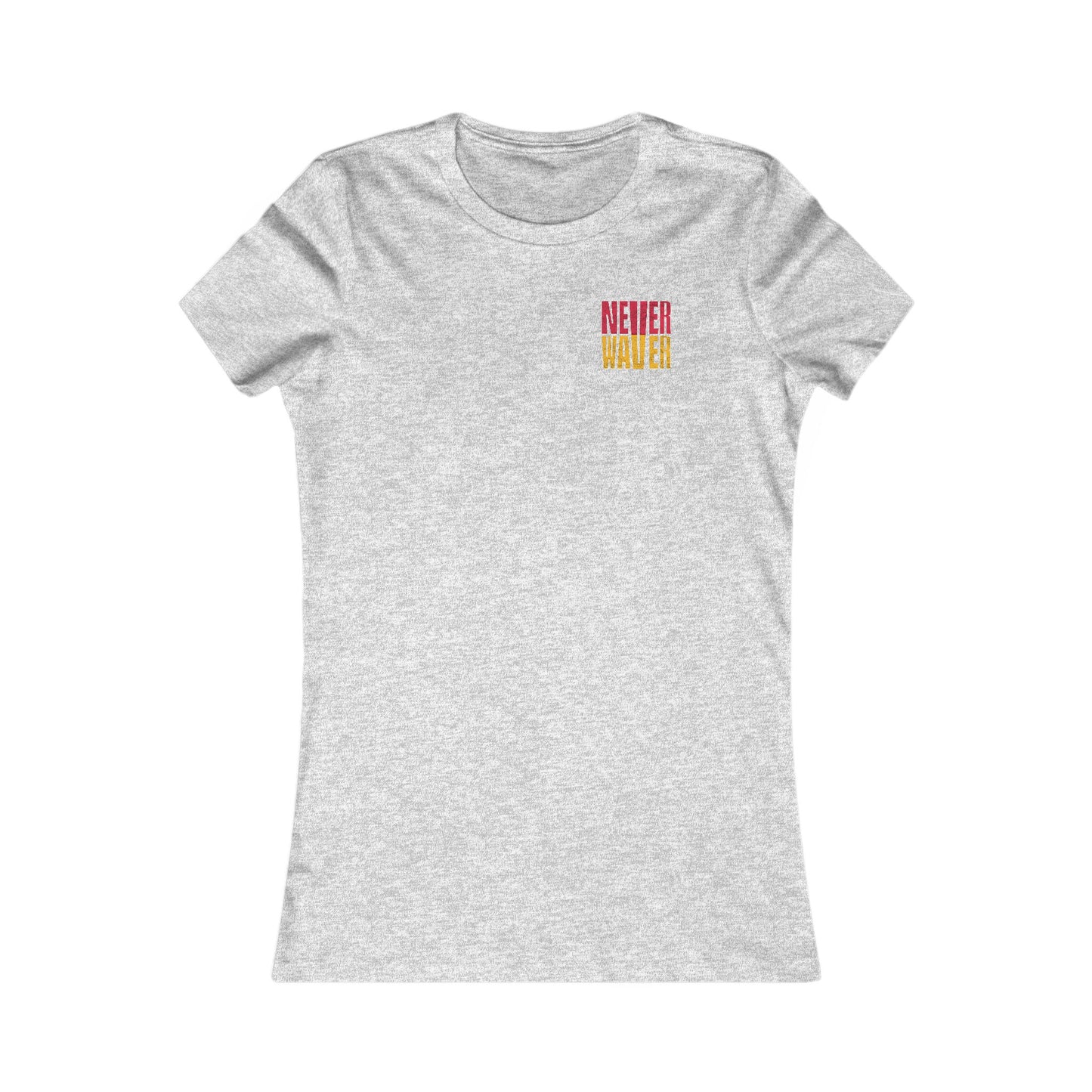 Kansas Fans Never Waver W-Leopard Football Women's Favorite Tee
