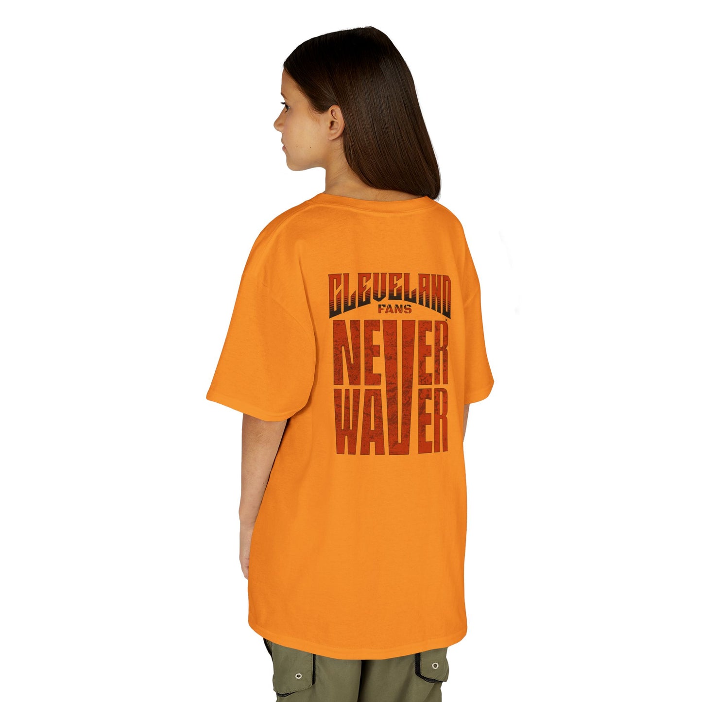 Cleveland Fans Never Waver Kids Heavy Cotton™ Tee