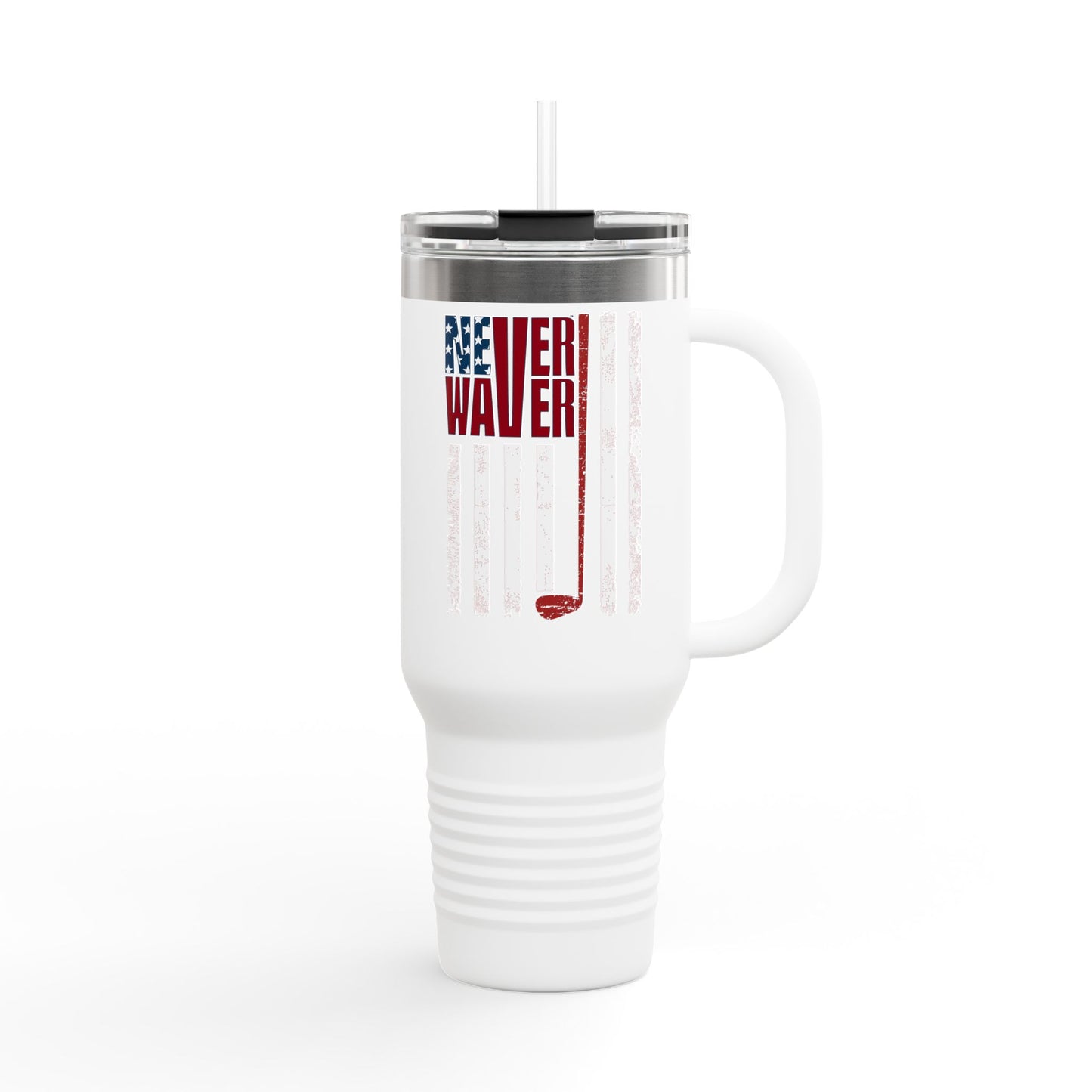 "Never Waver Golf" - Insulated Travel Mug - 40oz Sporty Drinkware