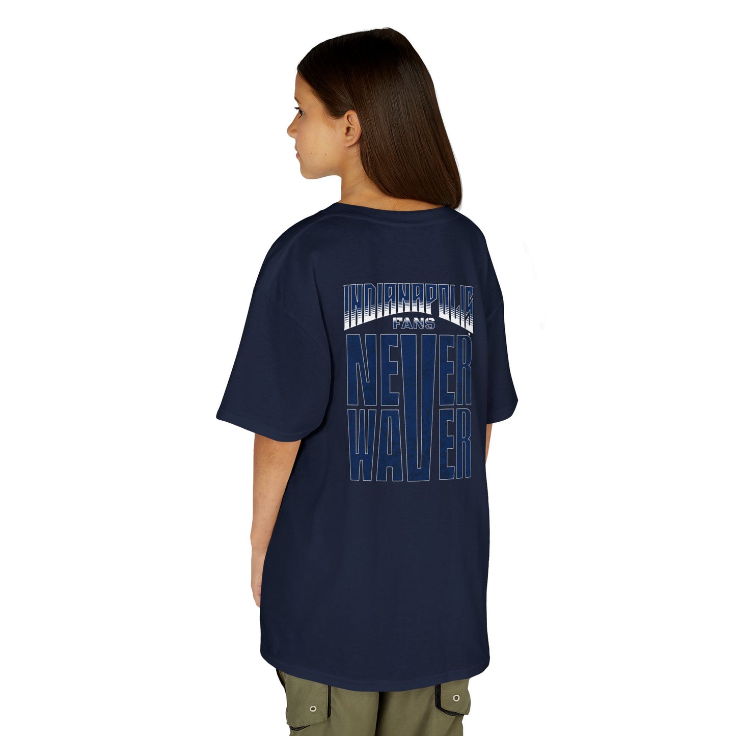 Indianapolis Fans Never Waver Kids Heavy Cotton™ Tee