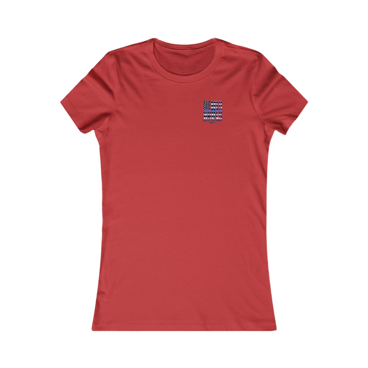 Never Waver Back The Blue Women's Tee
