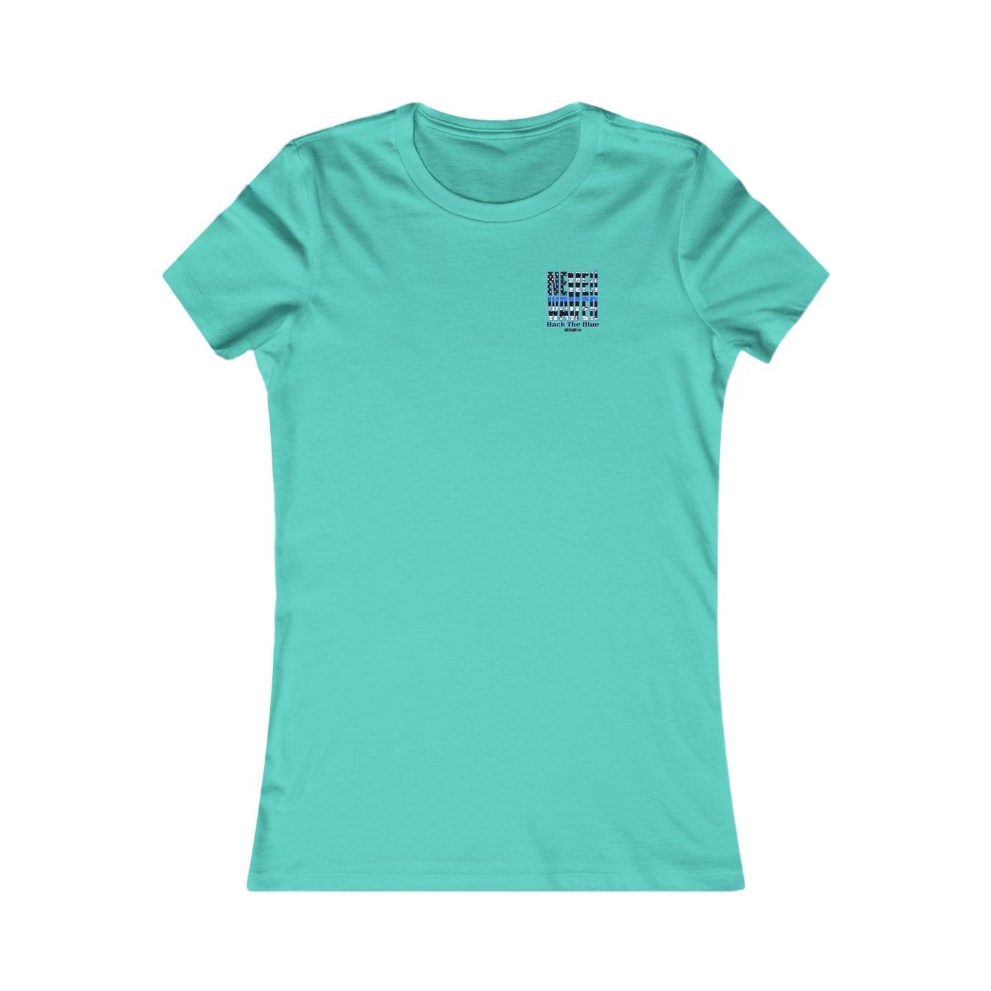 Never Waver Back The Blue Women's Tee
