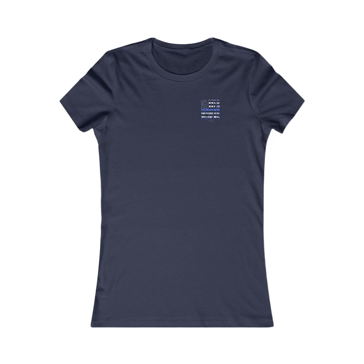 Never Waver Back The Blue Women's Tee