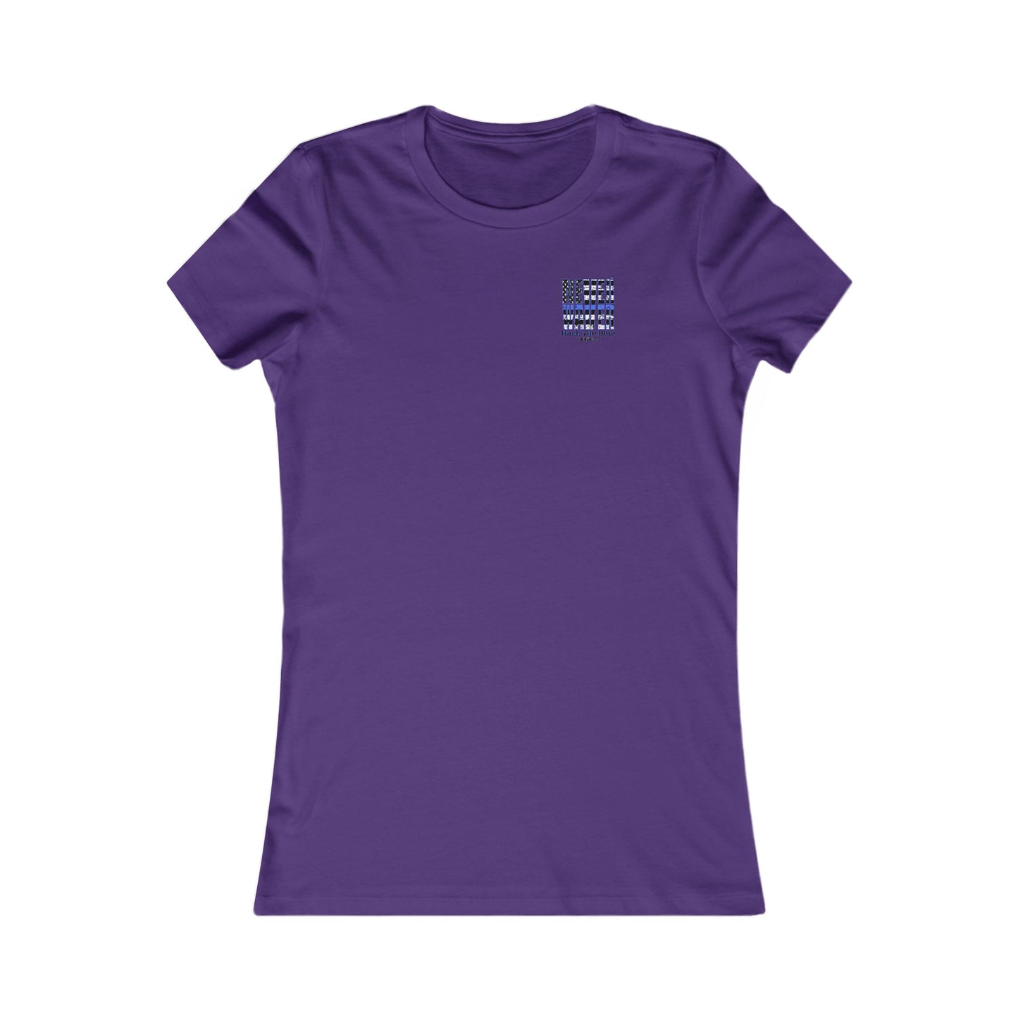 Never Waver Back The Blue Women's Tee