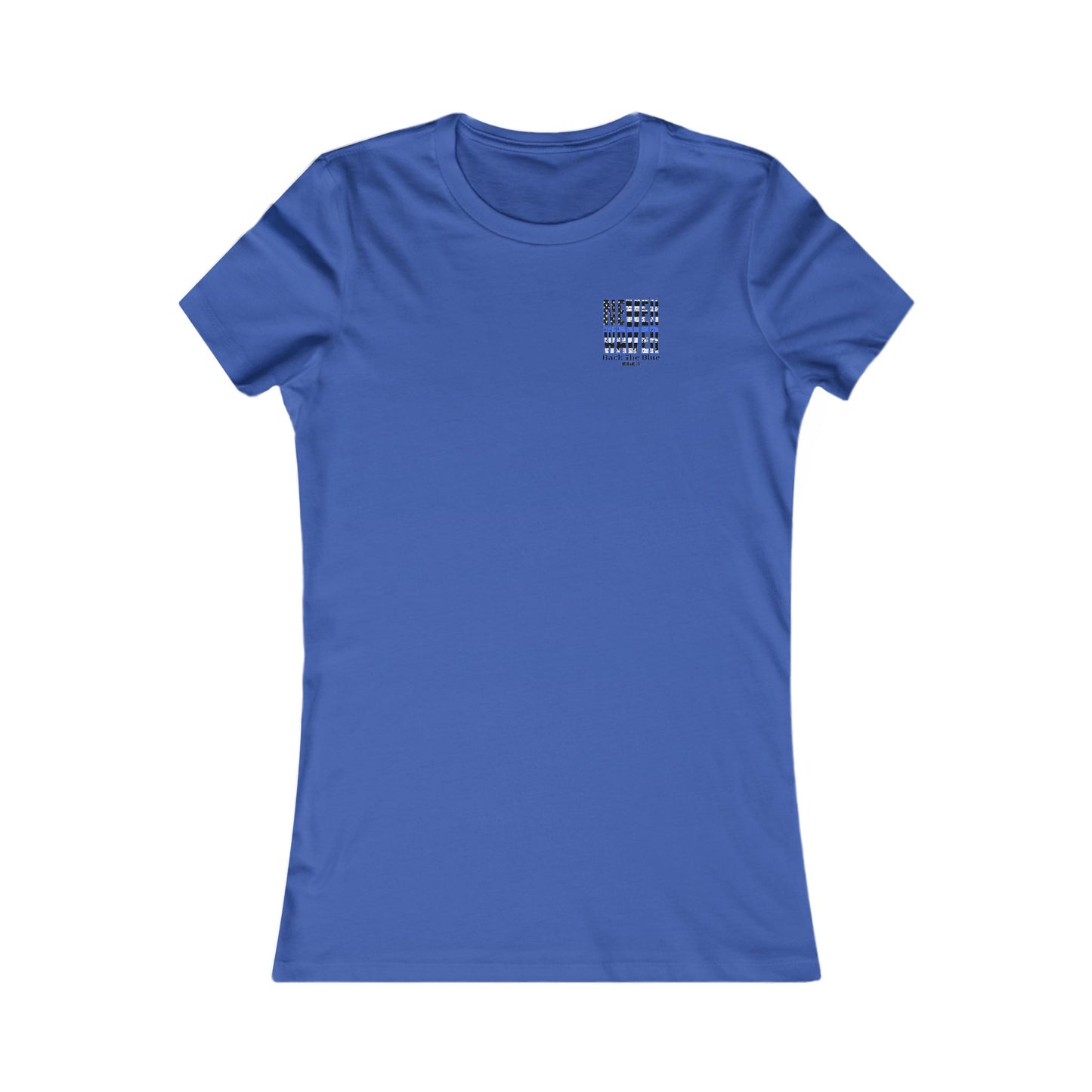 Never Waver Back The Blue Women's Tee