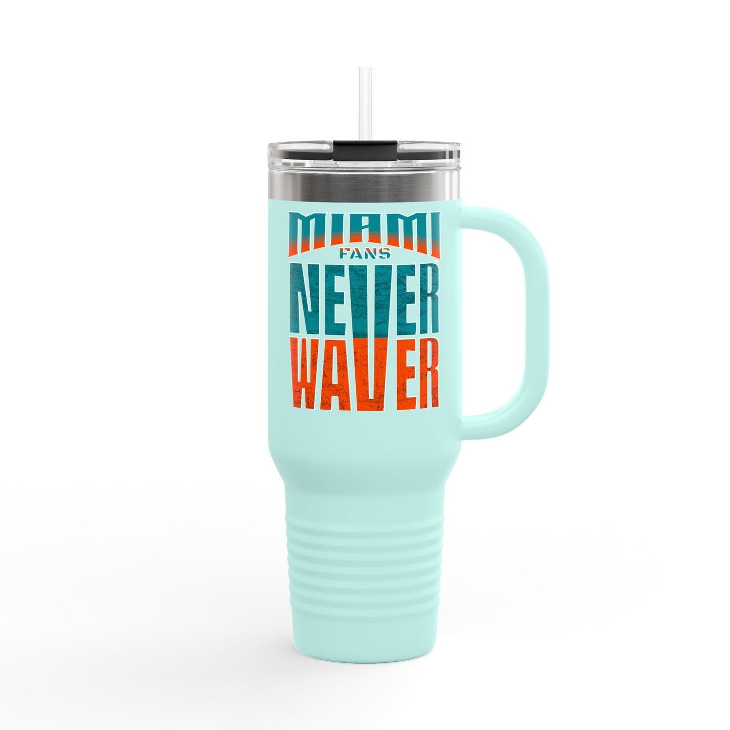 Miami Fans Never Waver Insulated Travel Mug, 40oz