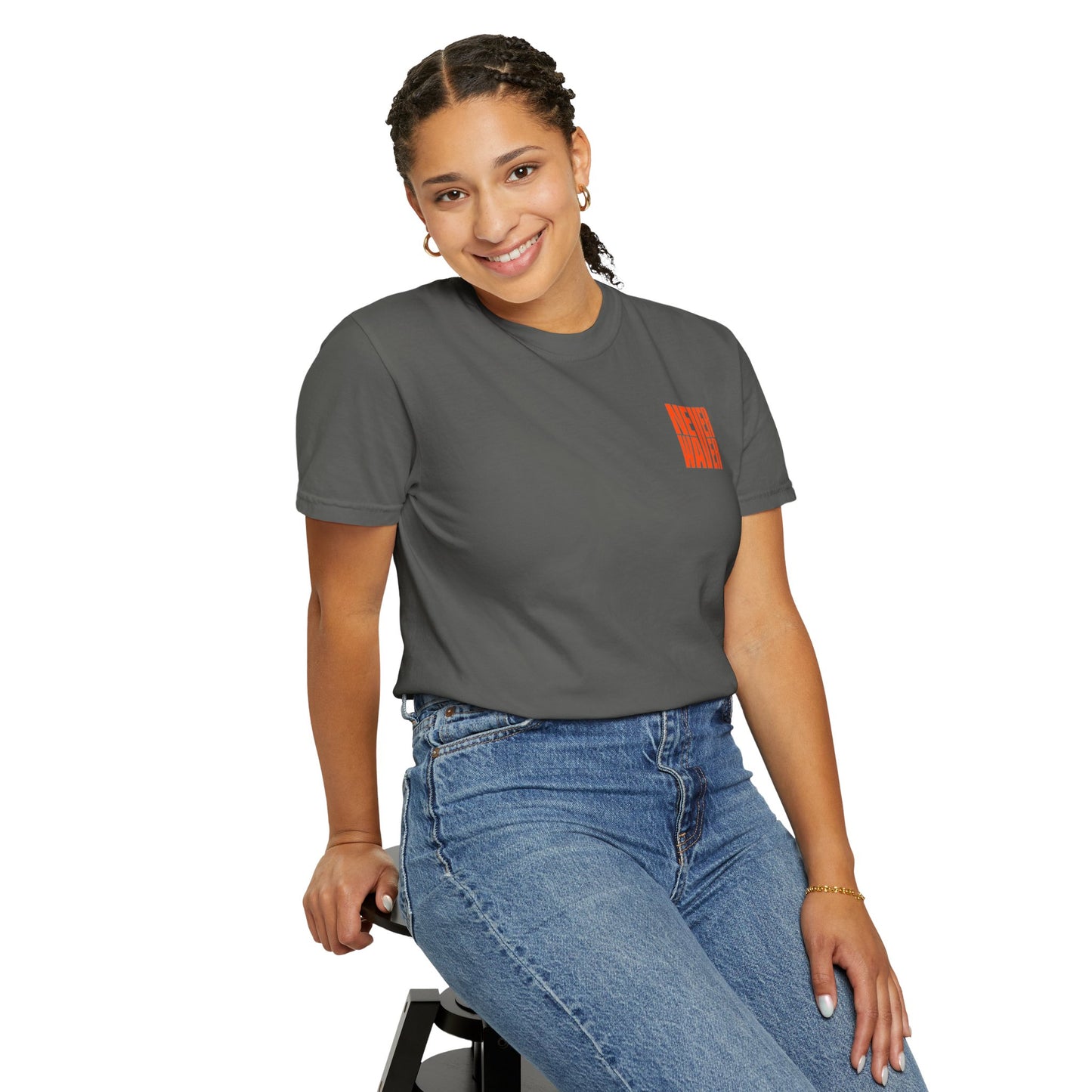 Unisex Garment-Dyed T-Shirt - 'Never Waver Oh Honey I am that Mom' Design