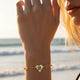 Never Waver Engravable Paperclip Heart Bracelet – Personalized Heart Charm Chain (Gold or Silver) by Printify