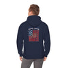 'New York Fans Never Waver W Leopard Football' American Pride Design Unisex Heavy Blend™ Hooded Sweatshirt