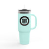 Never Waver 40oz Insulated Travel Mug — "Kick Fear in the Teeth"