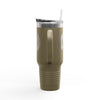 Never Waver 40oz Insulated Travel Mug — "Kick Fear in the Teeth"