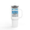 Detroit Fans Never Waver W-Leopard Football Insulated Travel Mug, 40oz