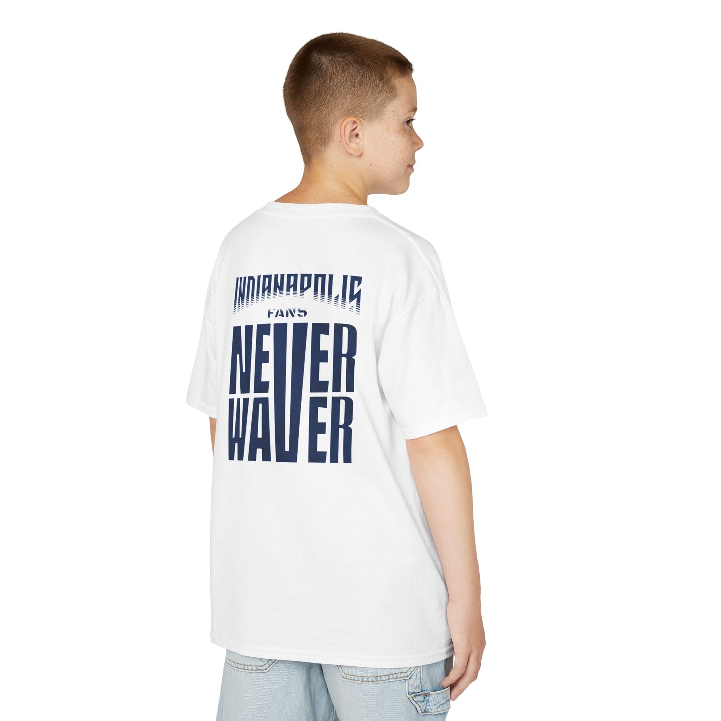 Indianapolis Fans Never Waver Kids Heavy Cotton™ Tee