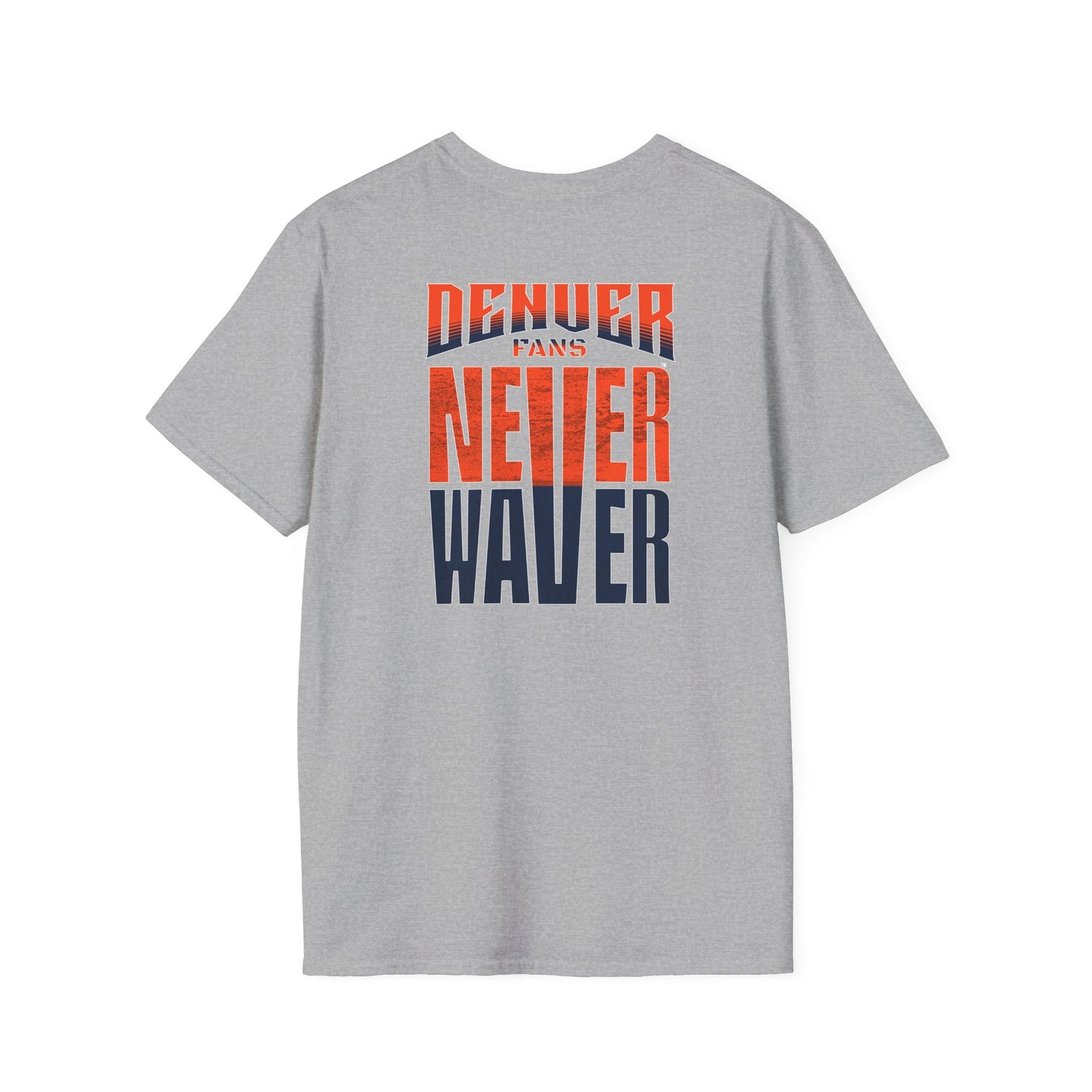 Denver Fans Never Waver Unisex Softstyle T-Shirt