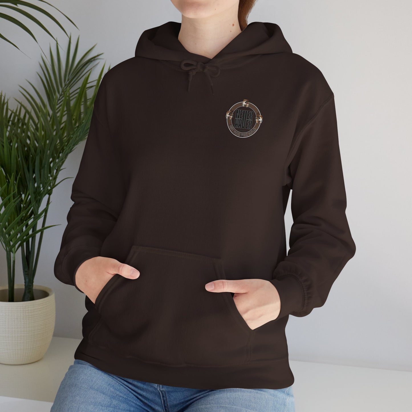 "Never Waver Save Water Drink Coffee" Eco-Friendly Unisex Hoodie