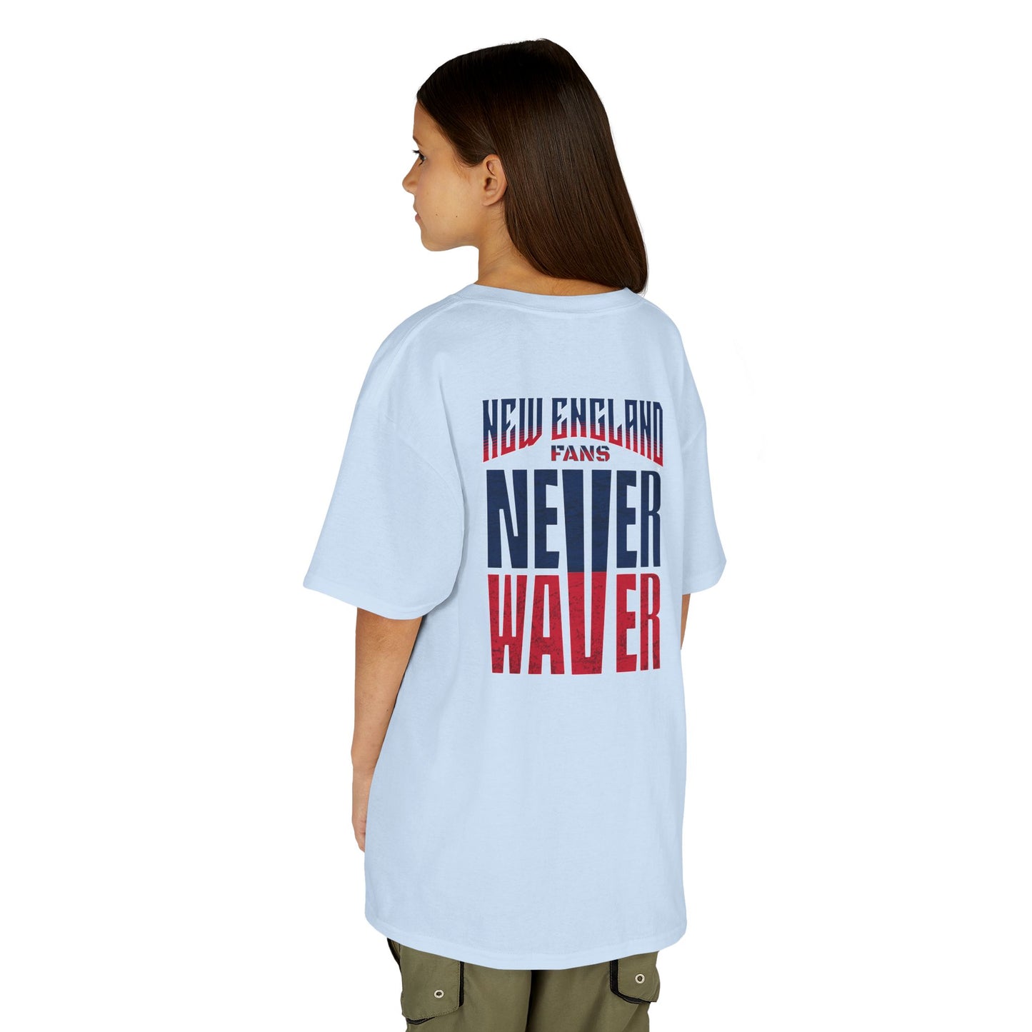 New England Fans Never Waver Kids Heavy Cotton™ Tee