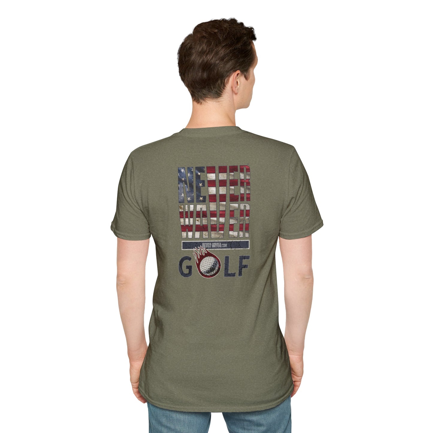 Never Waver Golf Unisex Soft style T-Shirt