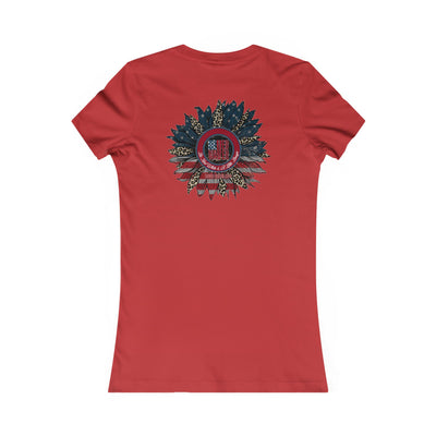 Never Waver Be Red White And a Little Bougie Women's Favorite Tee