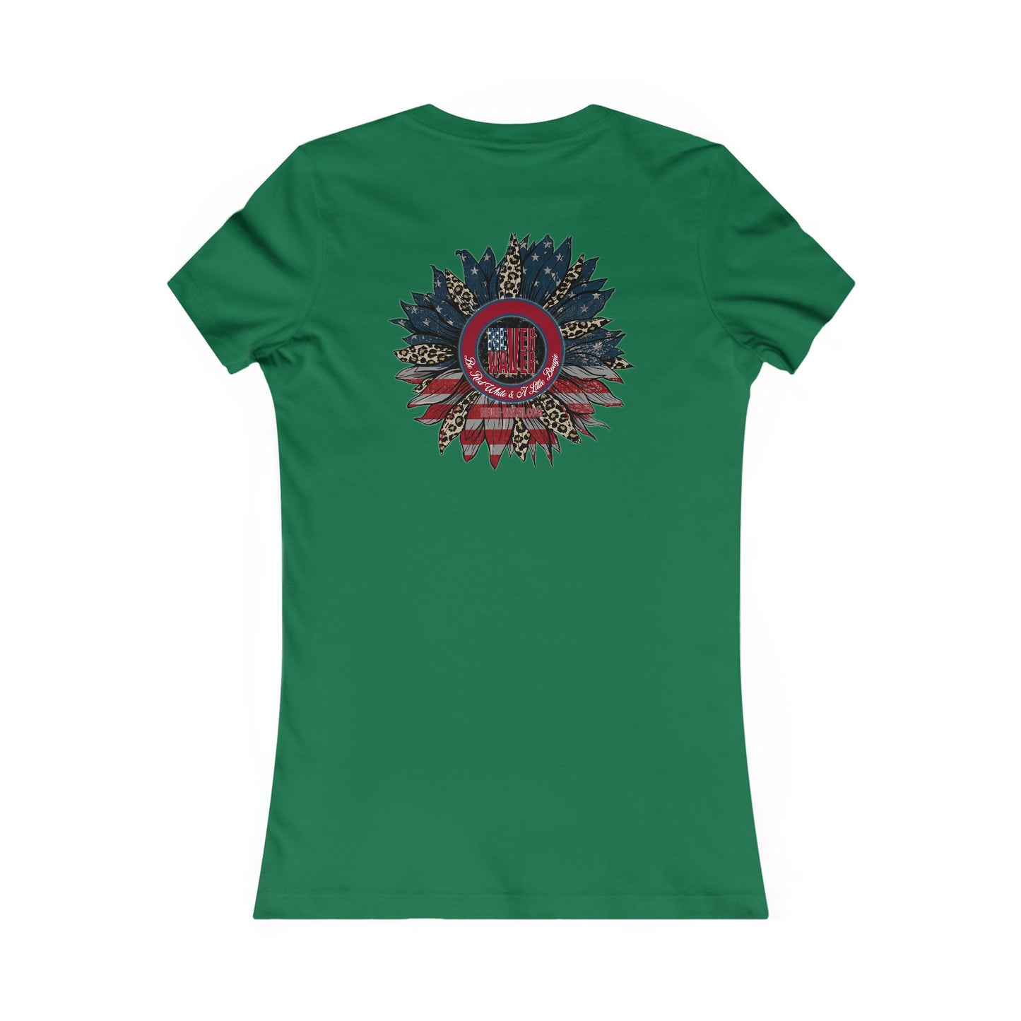 Never Waver Be Red White And a Little Bougie Women's Favorite Tee